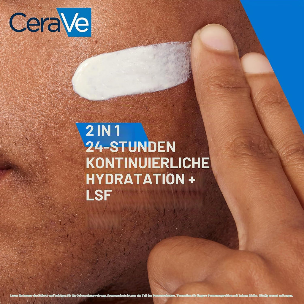 CeraVe Feuchtigkeitsspendende Gesichtscreme LSF 50, UVA- & UVB-Schutz, 50ml