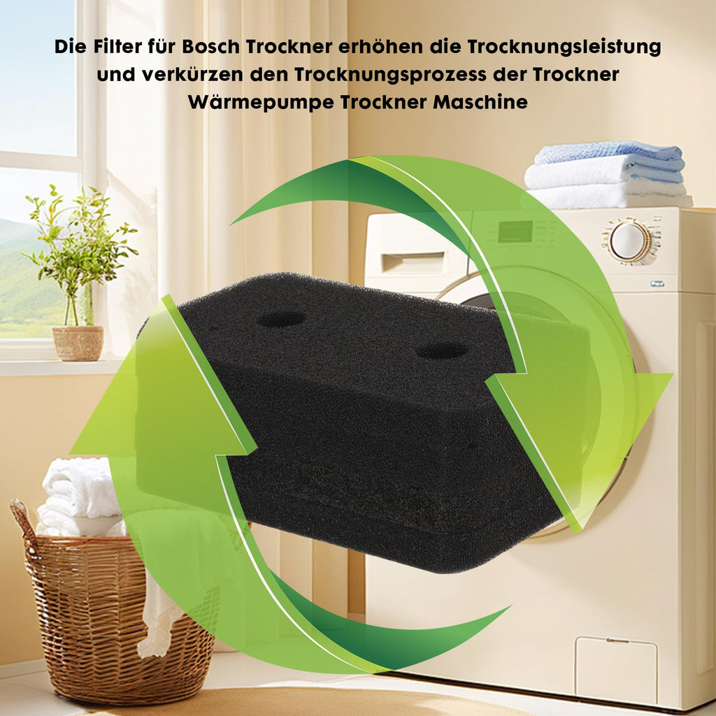 4 Stück 12022801 Schwammfilter Trockner Filter Wäschetrockner Sockelfilter