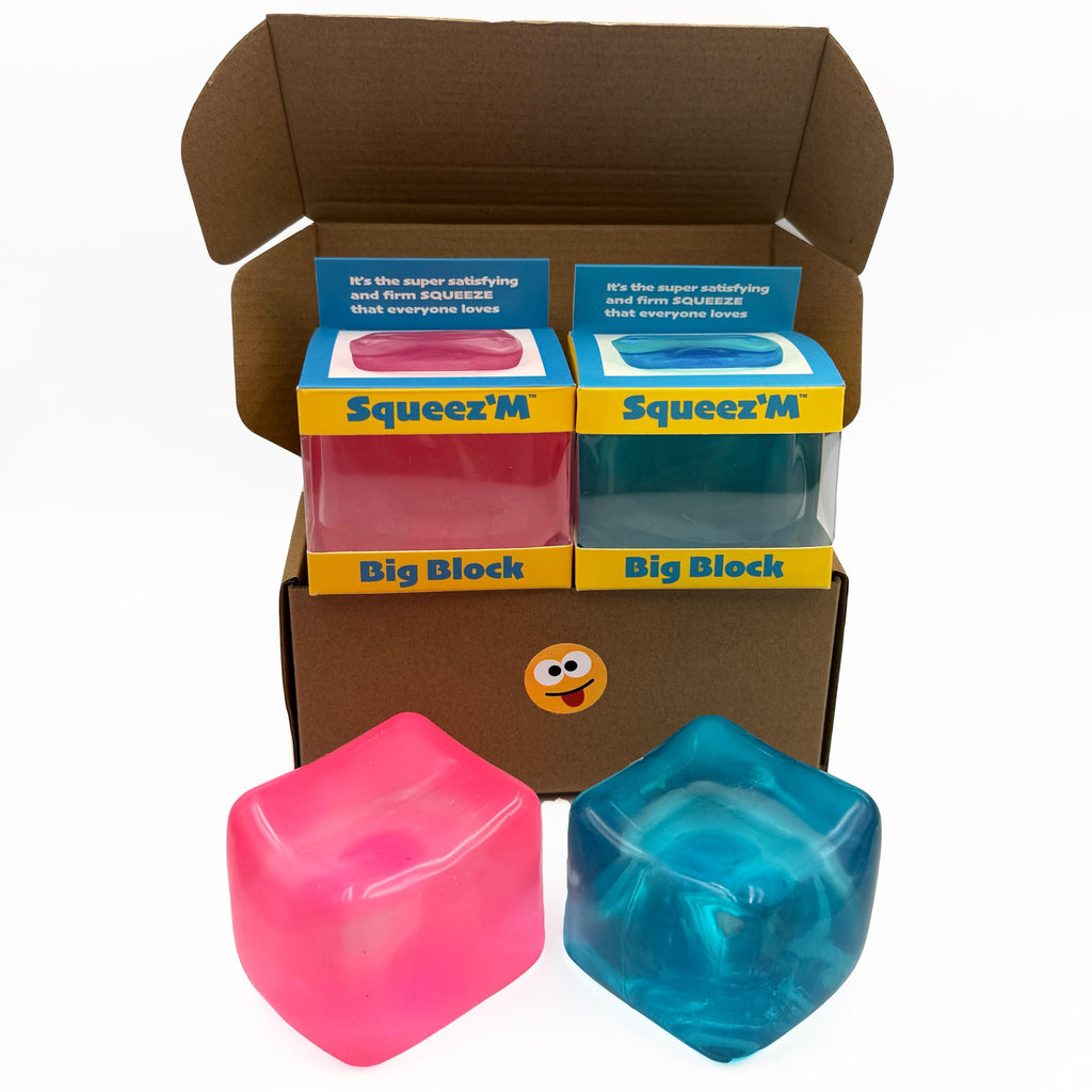 Original BigBlok Premium Stress Cube, Squishy Fidget Toy, Kids & Adults