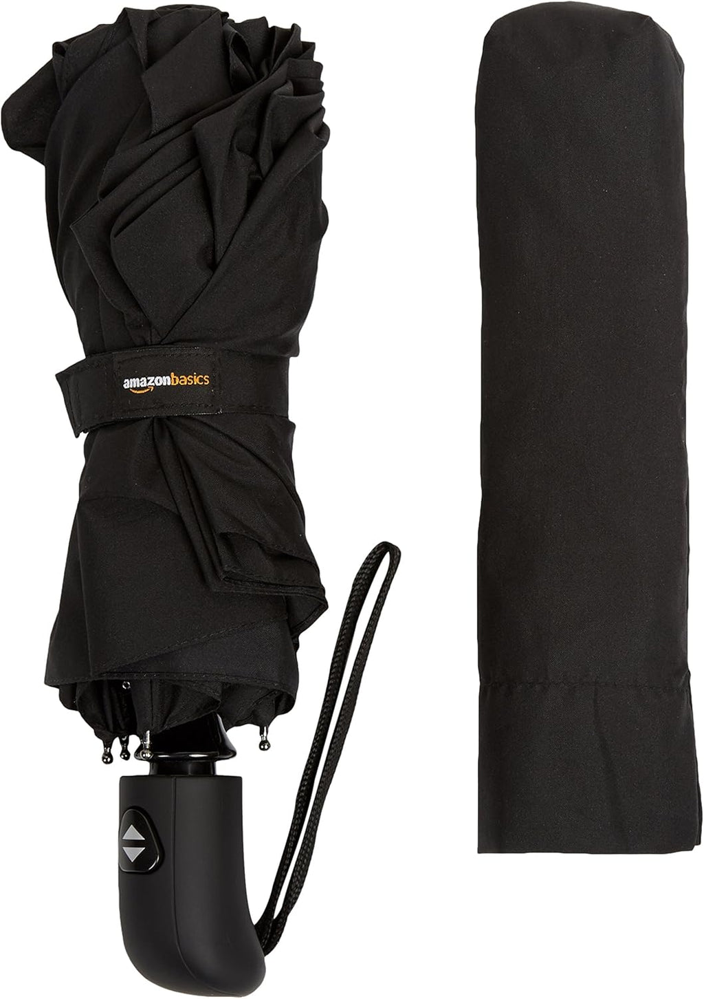 Amazon Basics Octogonale Parapluie pliant à ouverture automatique Noir, 28 x 98 cm