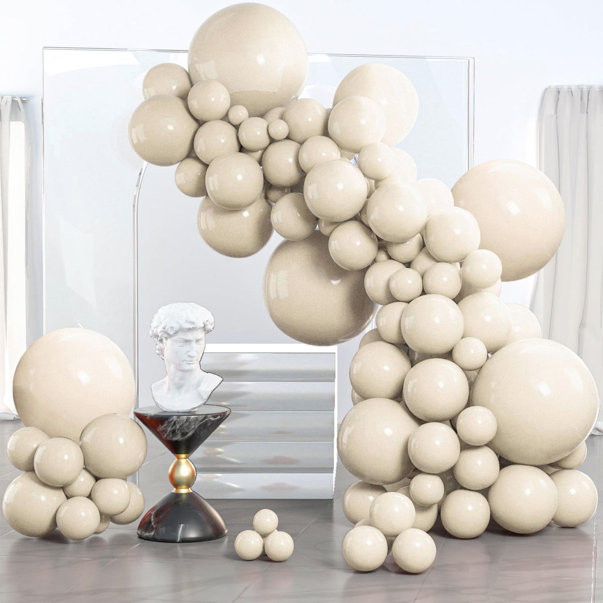PartyWoo Black Balloons 140pcs Different Sizes of 18 12 10 5 Inch