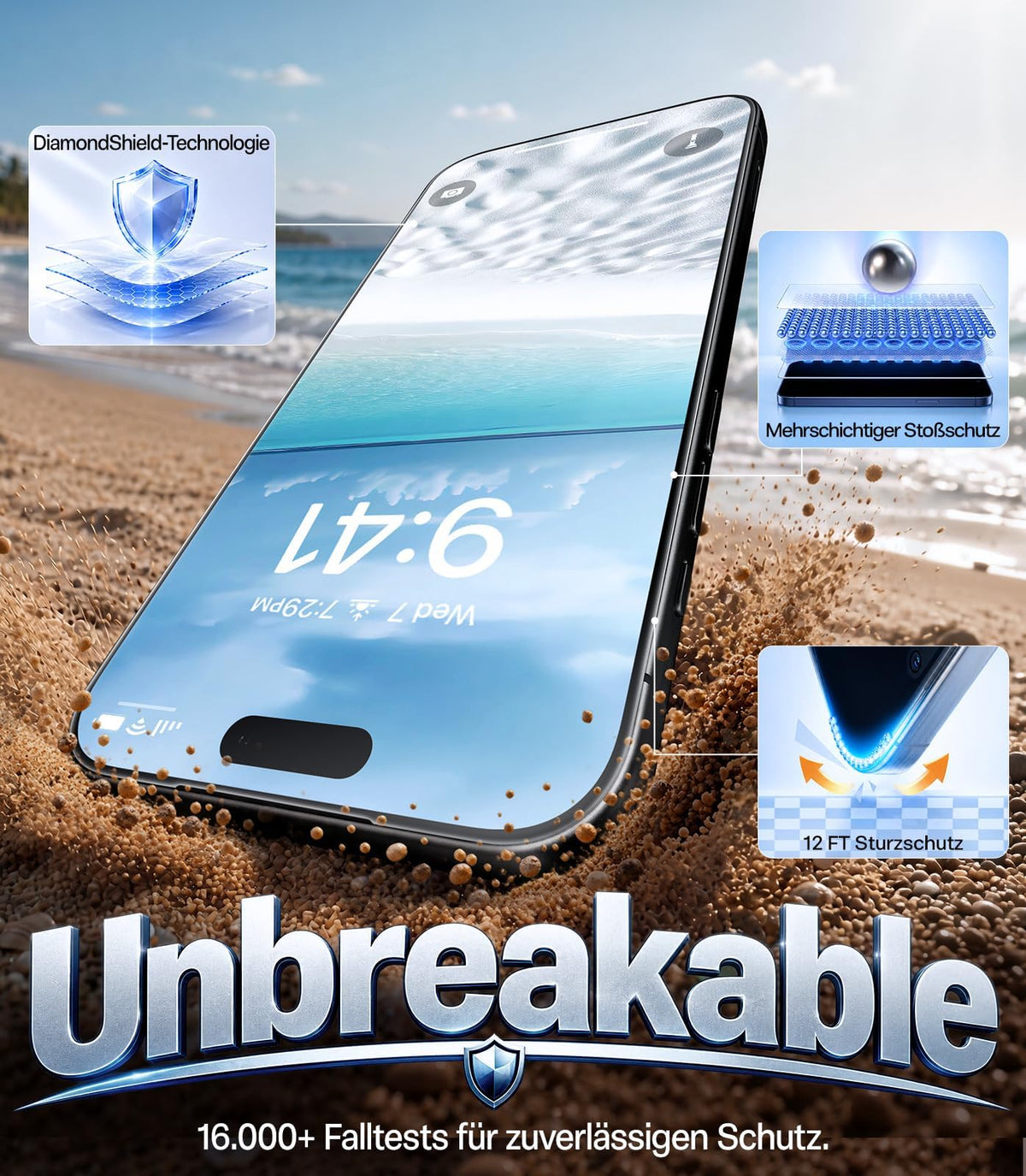 TORRAS für iPhone 18 Pro 9H+ Kratzfest Kameraschutz HD-Klares, Grau