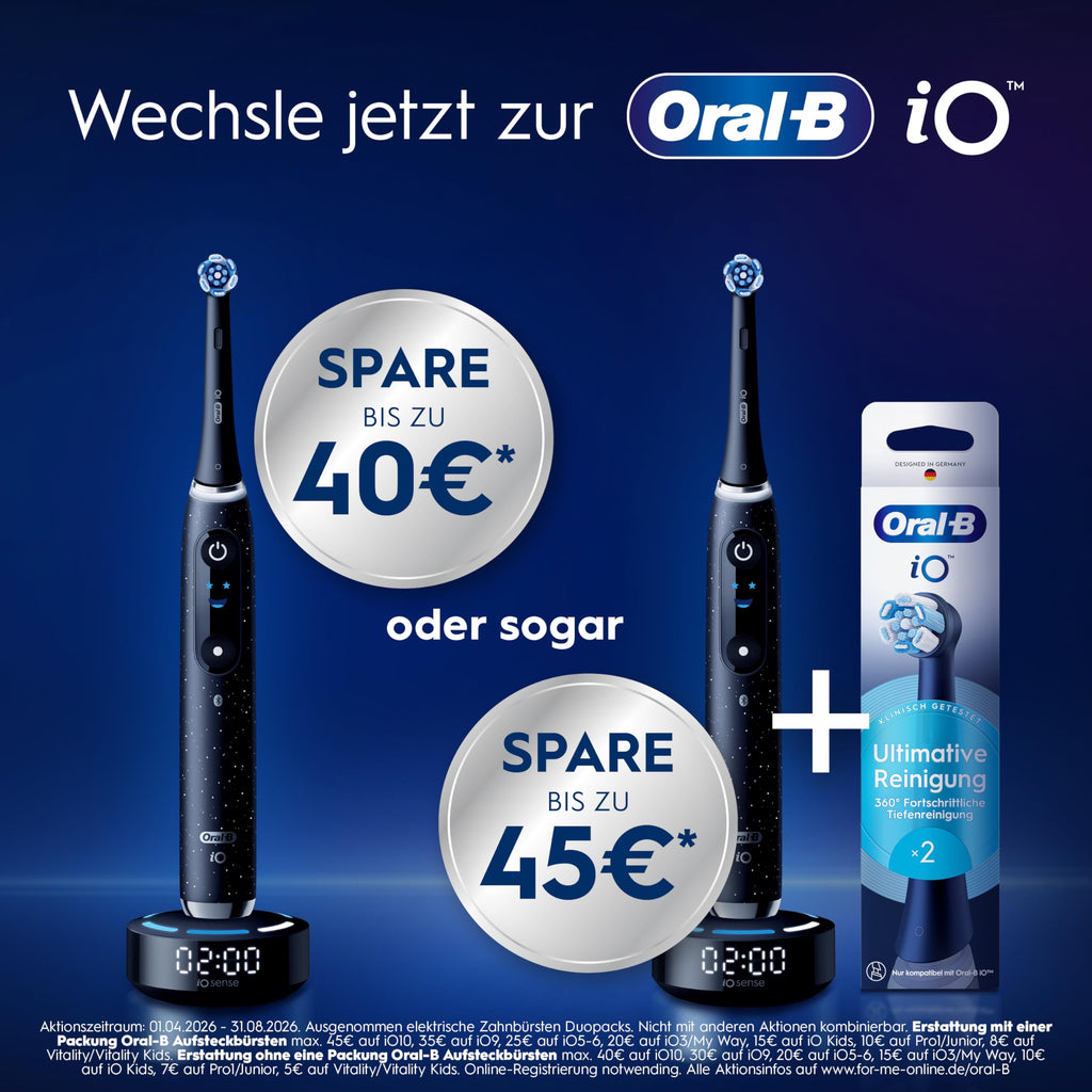 Oral-B Aufsteckbürsten PRO CrossAction, Weiß, 10 Stück