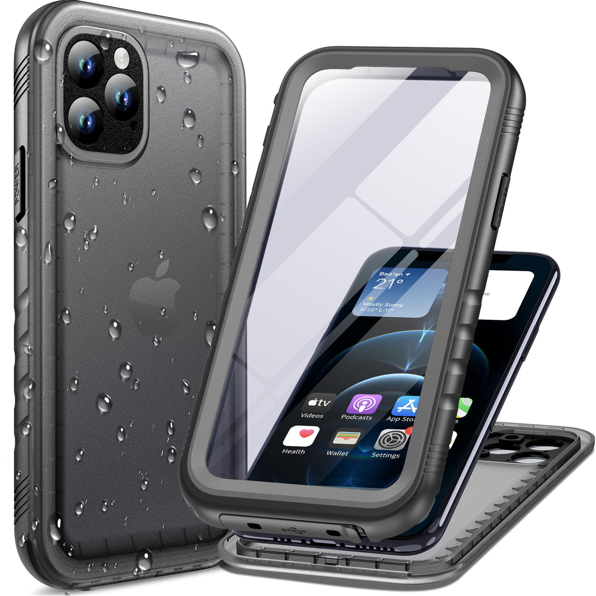 Cozycase TOP Militärschutz wasserdichte 360 Hülle Für iPhone 17 18 Pro Max