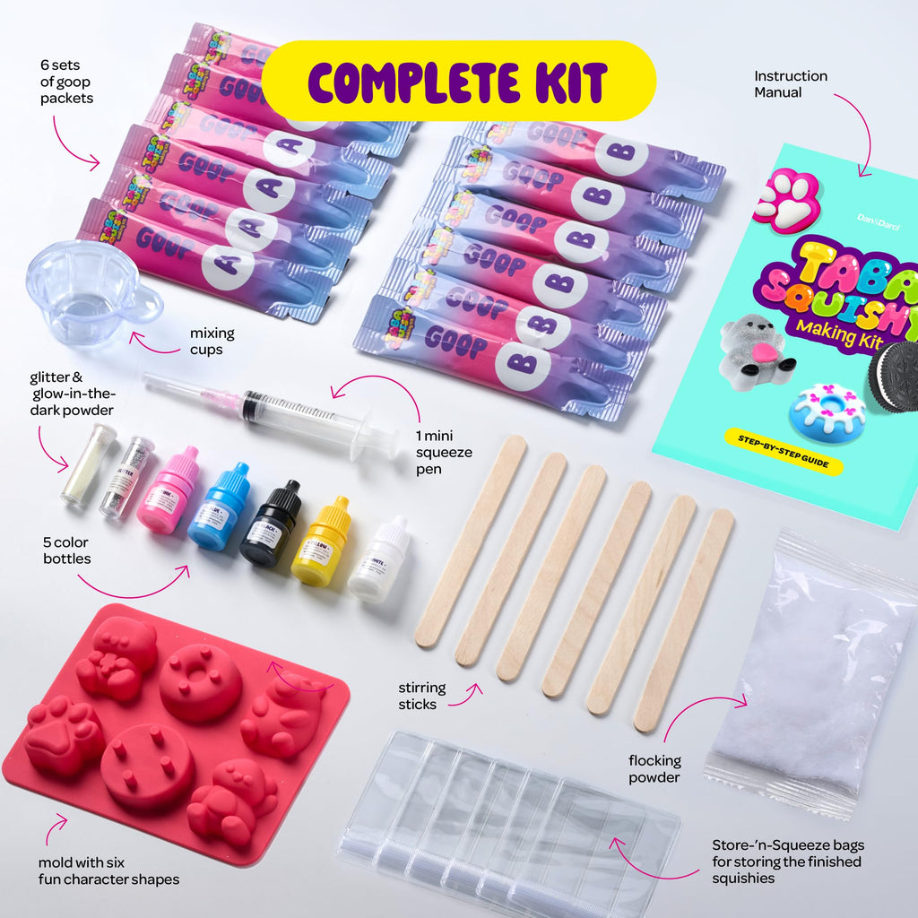 Dan&Darci Egg Squishy Painting Kit - Arts & Crafts for Girls and Boys