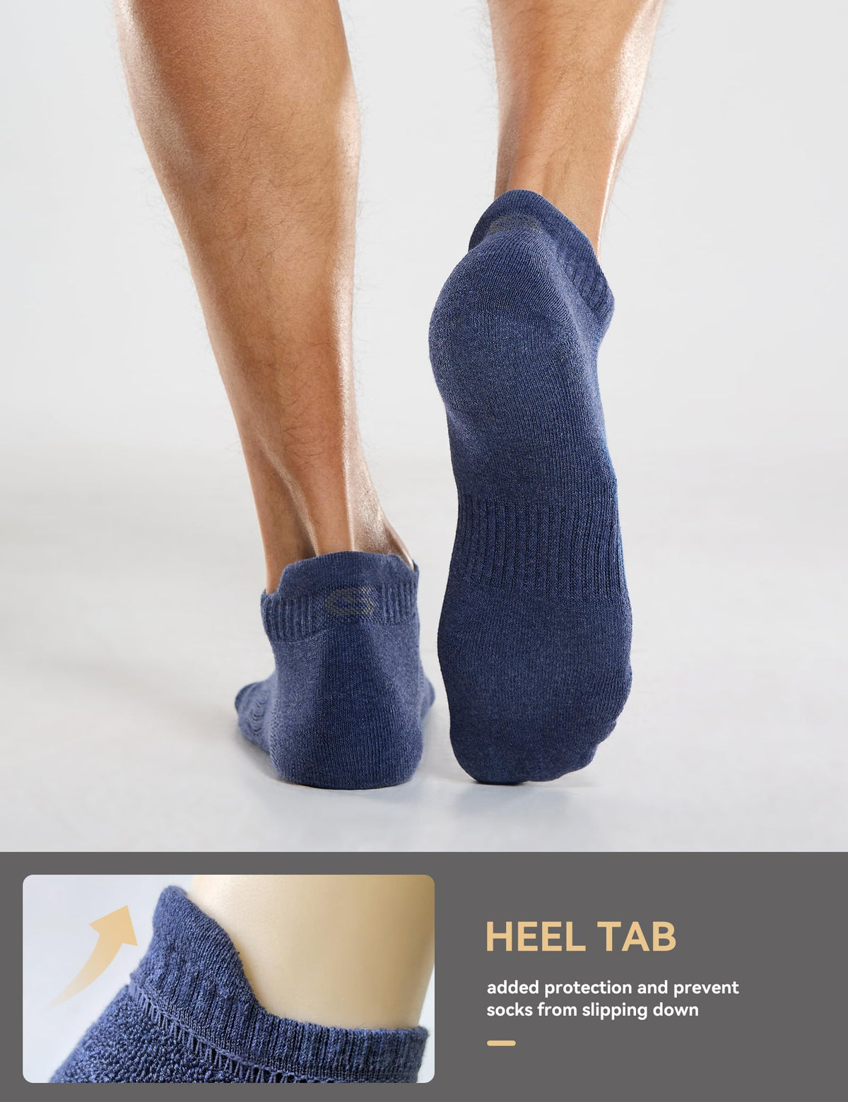 CS CELERSPORT 6 Paar kurze Sportsocken für Damen und Herren, Sneaker-Socken für Laufen und Sport mit Fersenlasche