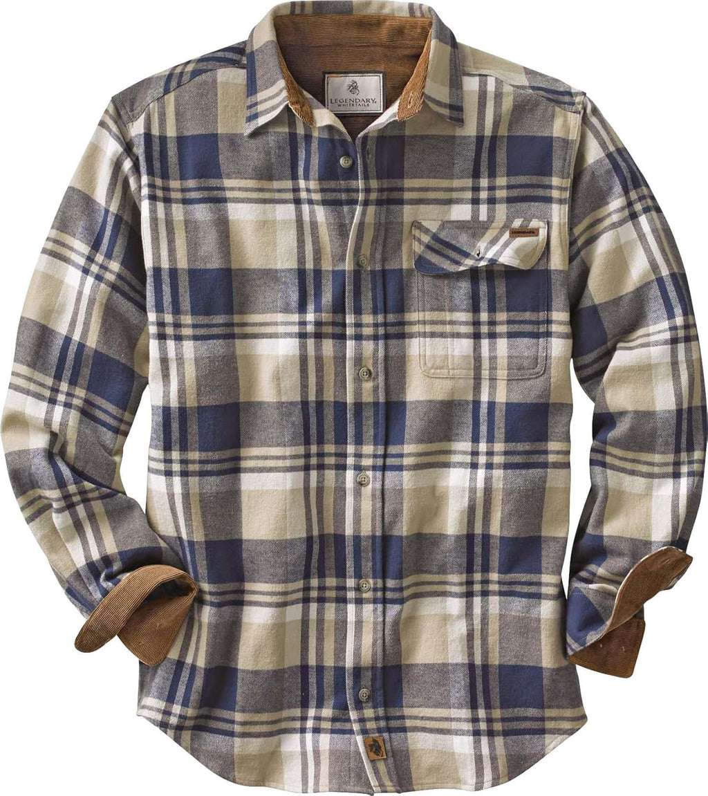 Legendary Whitetails Herren-Langarm-Flanellhemd mit Knopfleiste aus 100 % Baumwolle
