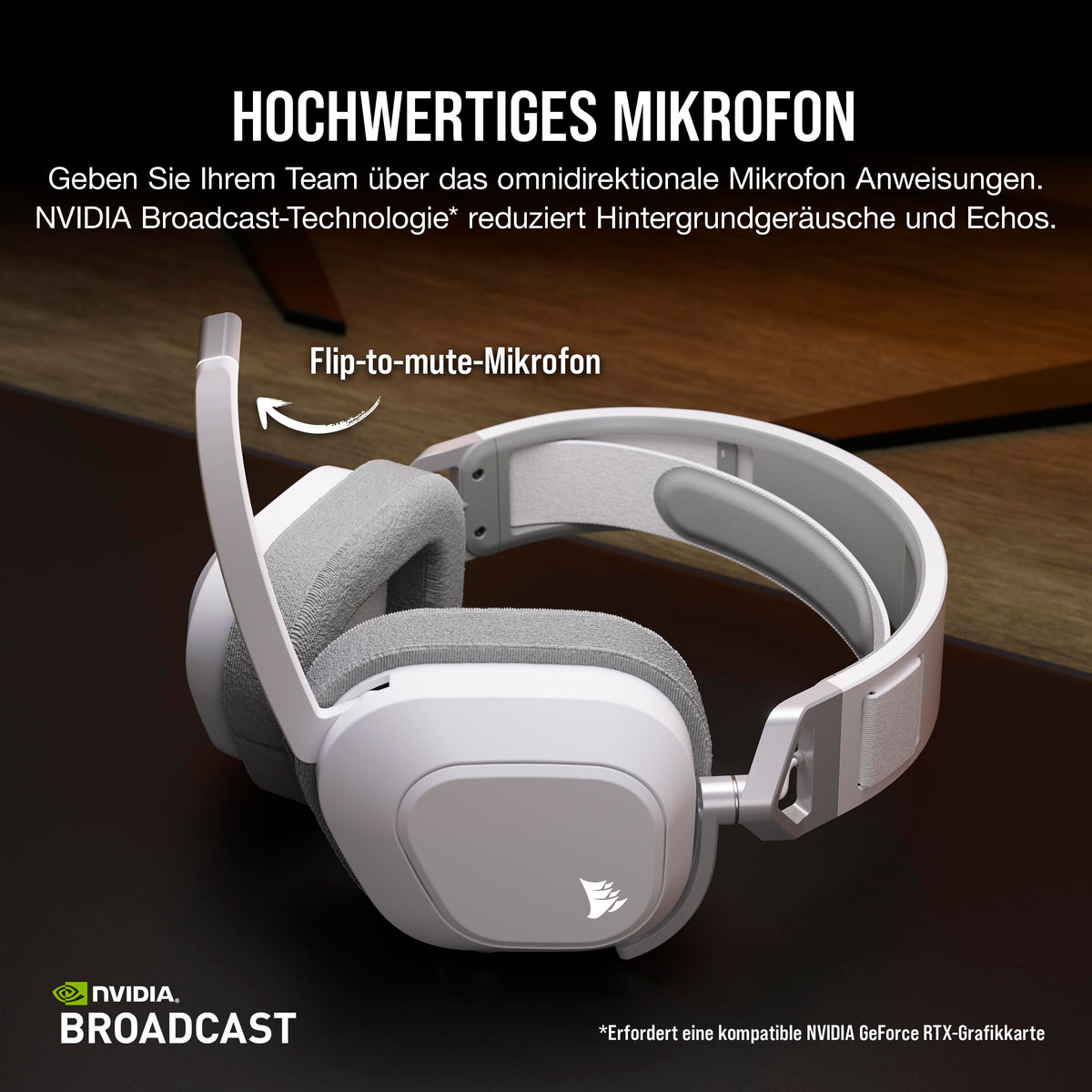 Corsair HS80 MAX Wireless Multiplattform-Gaming-Headset – Stahlgrau