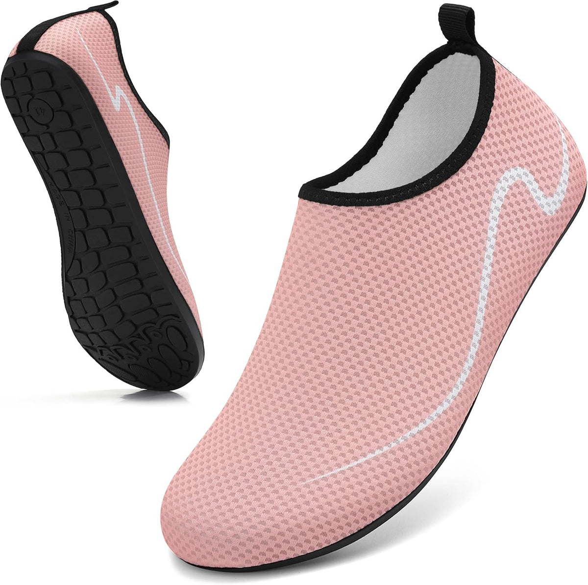Water Shoes for Women Men Quick-Dry Beach Swim Socks with Non-Slip Sole