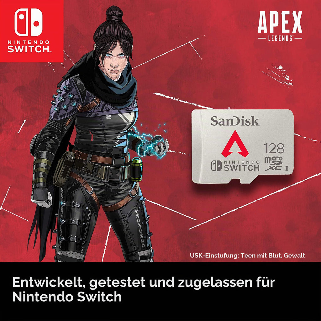 SANDISK 128GB microSD Karte, Super Mario Super Mushroom Edition