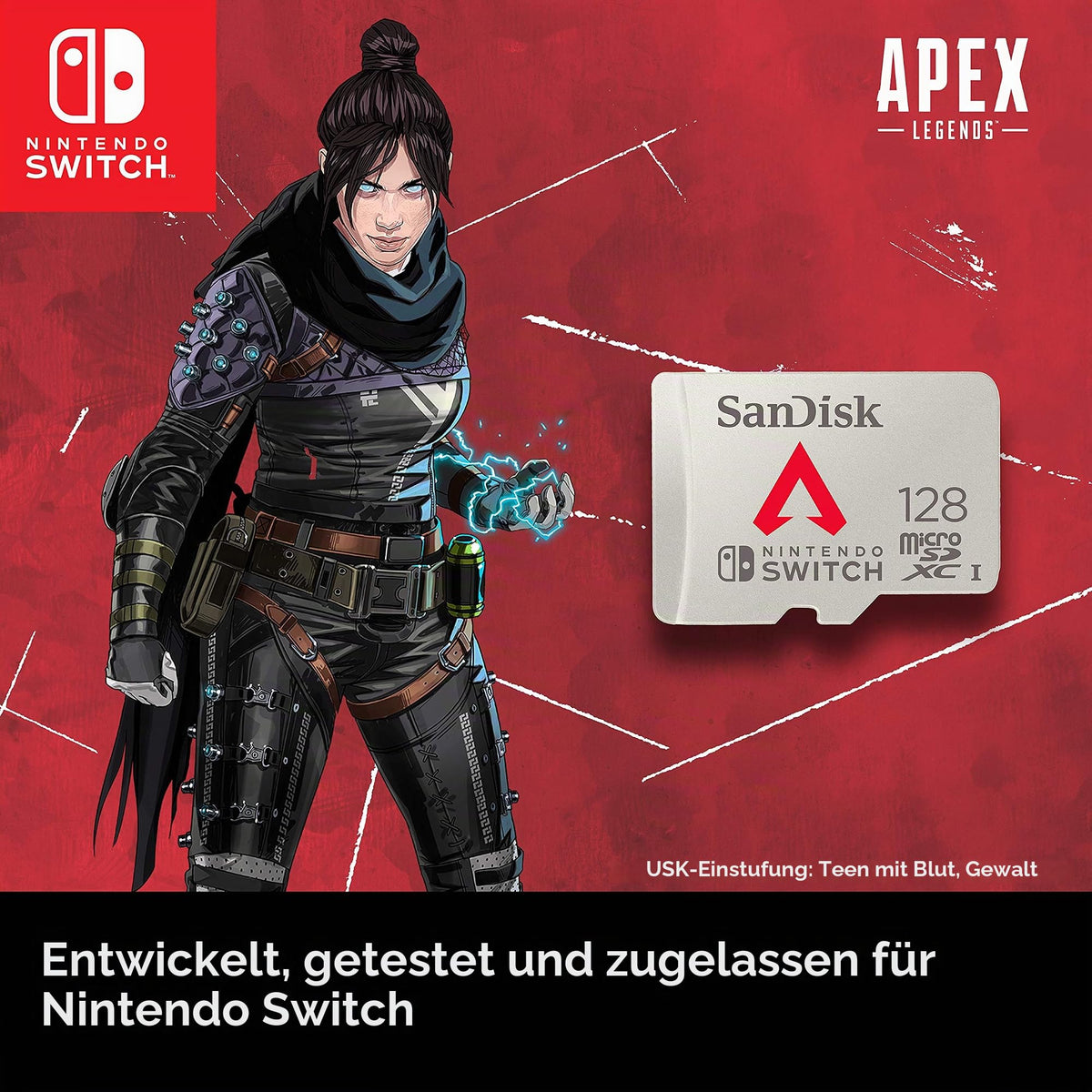 SANDISK 128GB microSD Karte, Super Mario Super Mushroom Edition