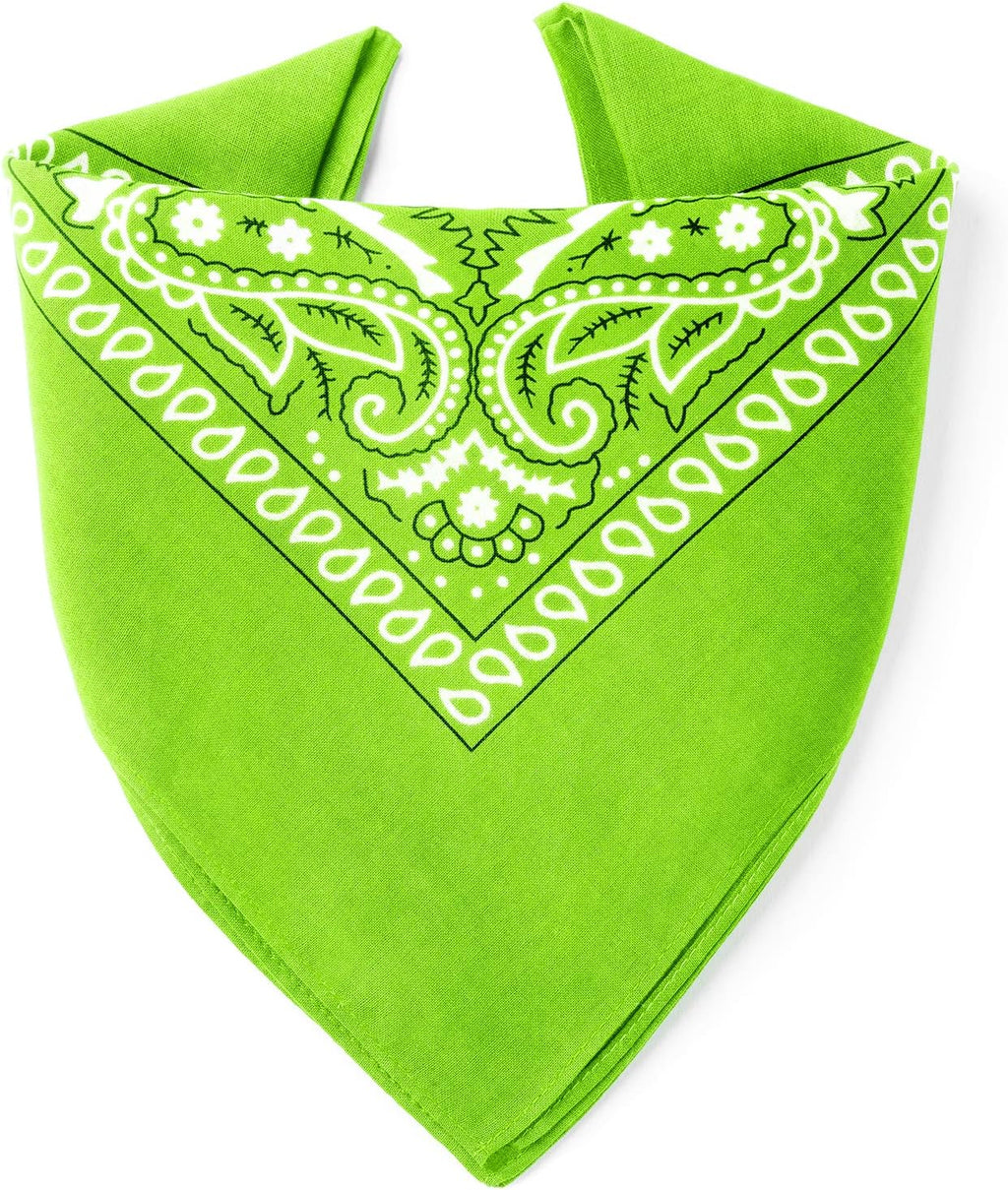 Bandana 100% Coton Qualité Premium - Epaisseur Supérieure - 20 Couleurs Exclusives - Motif Paisley