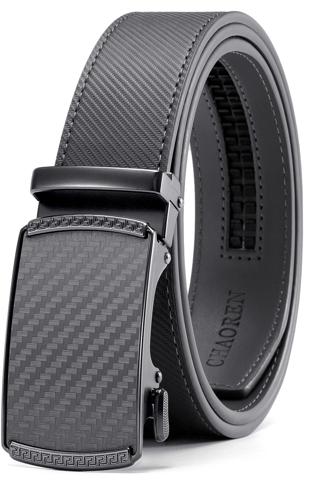 CHAOREN Gürtel Herren, Automatik Ledergürtel Herren 35mm ohne Löcher