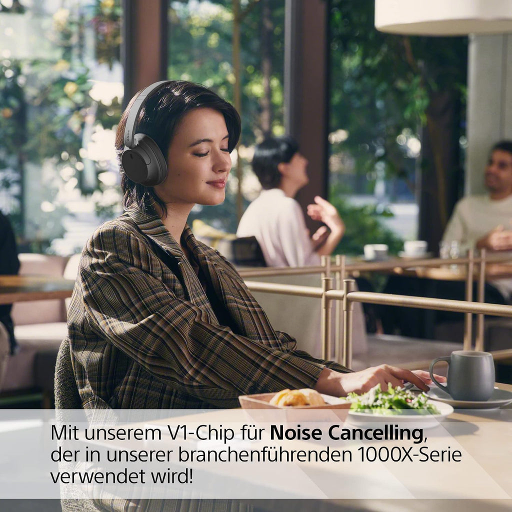 Sony WH-CH720N Kabelloser Bluetooth-Kopfhörer mit Noise Cancelling - bis zu 35 Stunden Akkulaufzeit und Schnellladefunktion - Schwarz