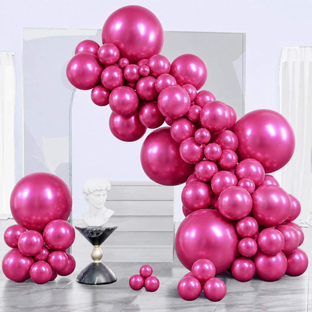 PartyWoo Black Balloons 140pcs Different Sizes of 18 12 10 5 Inch