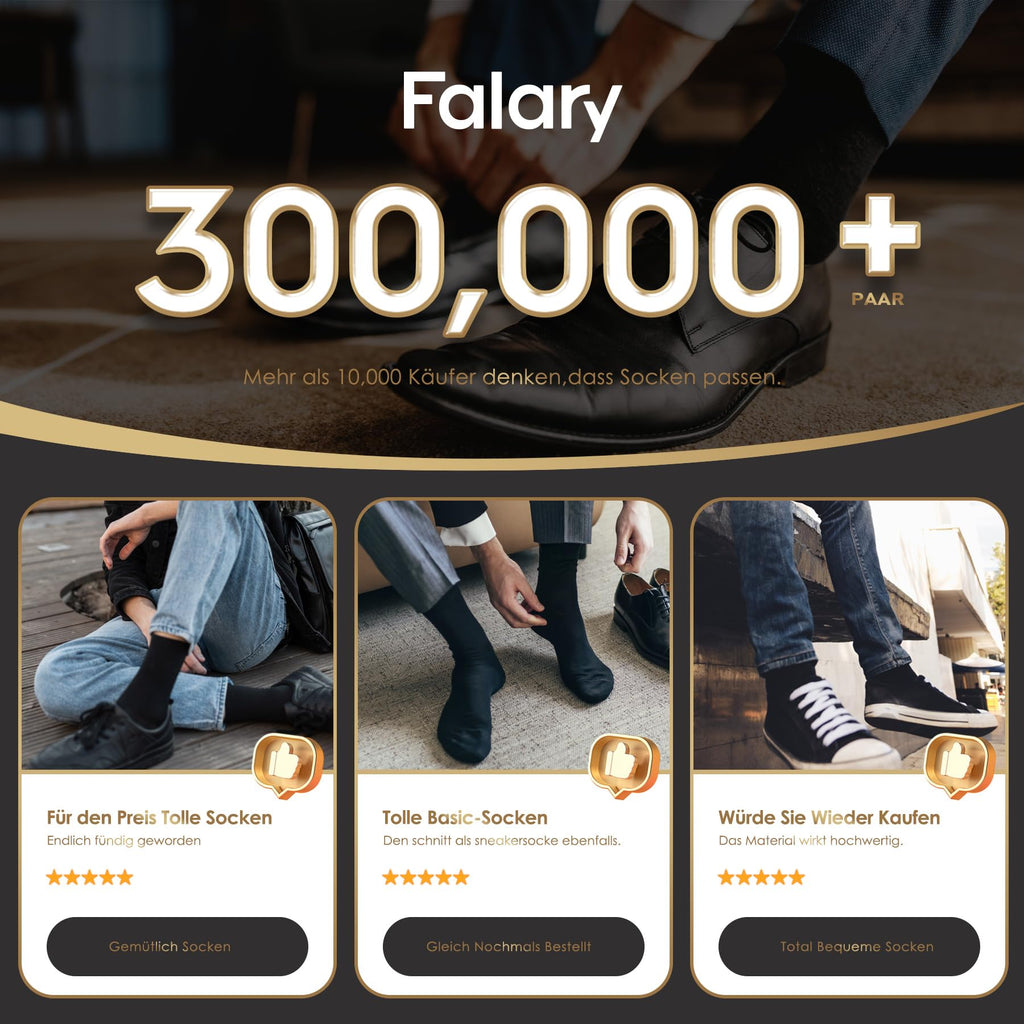 FALARY 12 Paar Socken Herren Damen Baumwolle Herrensocken Schwarz Weiß Sport Socks Atmungsaktive