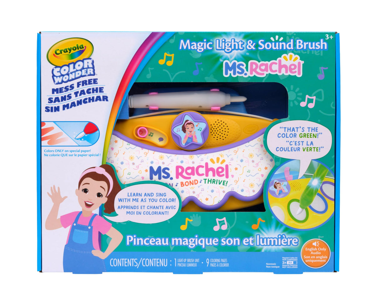 Crayola PAW Patrol Color Wonder Magic Light Brush – Mess Free Painting Kit for Kids with Lightup Brush, Gift for Toddlers, Preschool Art Activities, Ages 3+
