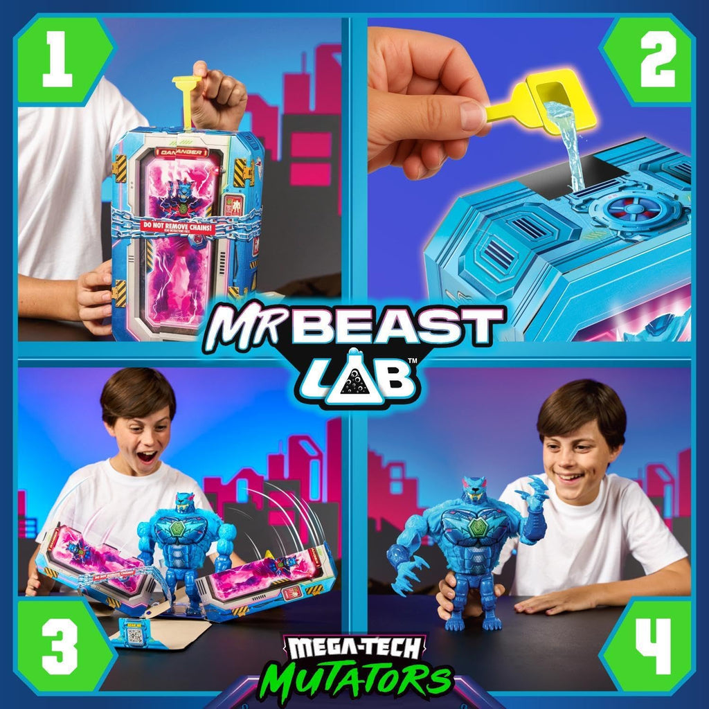 MRBEAST LAB MEGA-TECH Mutator Panthar, Action Figures