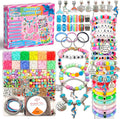 leitait Girls Toys Bracelet Making Kit -3400pcs Charm Jewelry Making Kit Supplies,Unicorn/Mermaid Crafts Birthday Christmas Gifts for Girls Ages 5 6 7 8 9 10 11 12 Years Old