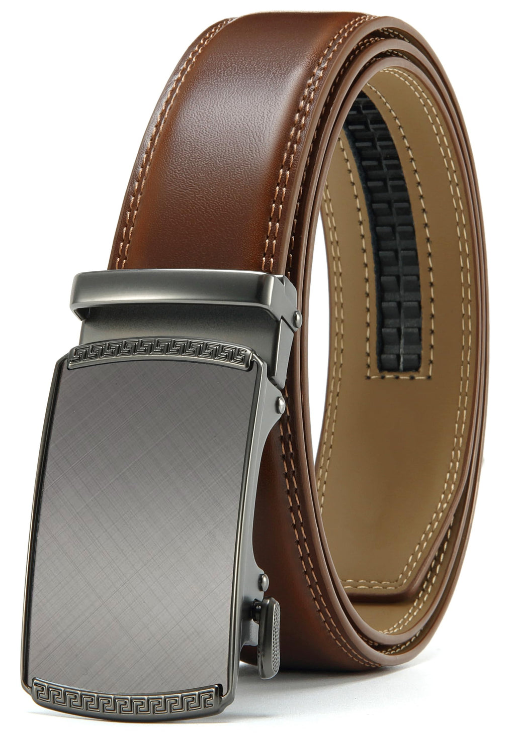CHAOREN Gürtel Herren, Automatik Ledergürtel Herren 35mm ohne Löcher