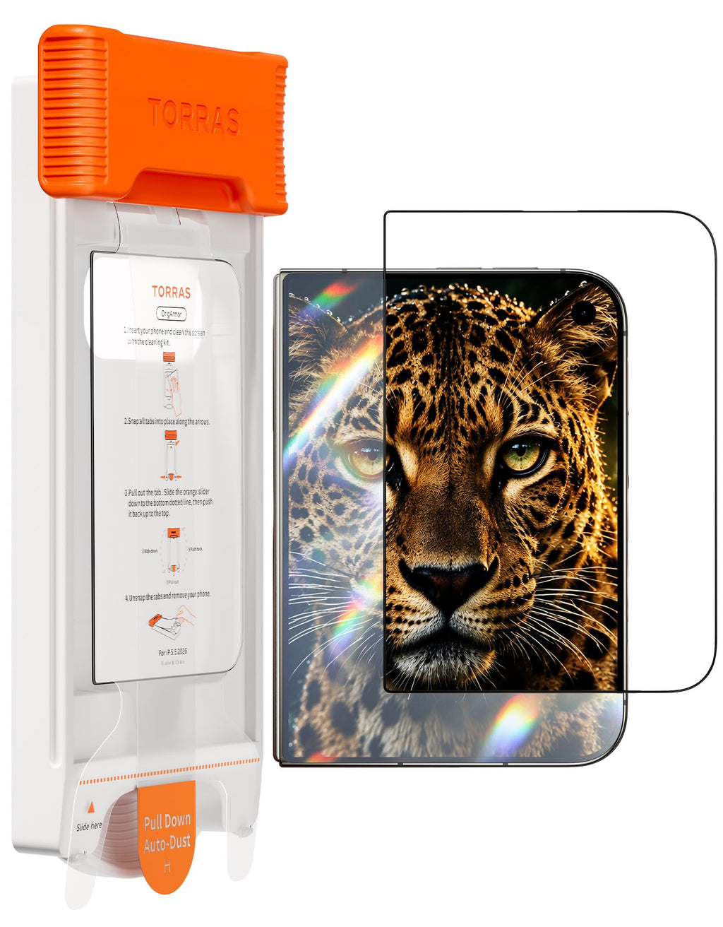 TORRAS für iPhone 18 Pro für Panzerglas TOP 9H+, Auto-Montage, 2 Stück
