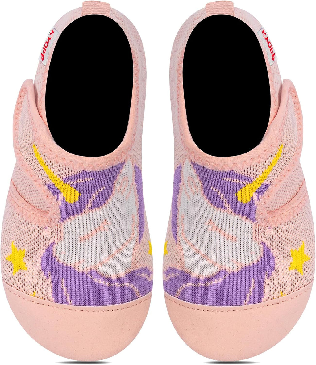 Kyopp Hausschuhe Kinder Mädchen Barfussschuhe Kindergarten Slippers Jungen