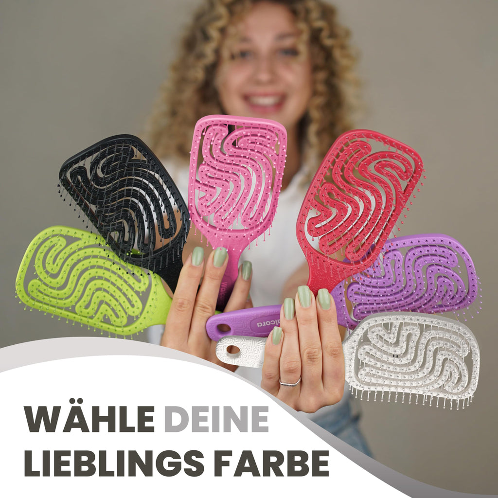 Walcora Haarbürste ohne Ziepen – NEUHEIT 2026 – Entwirrbürste & Detangler Bürste für Damen