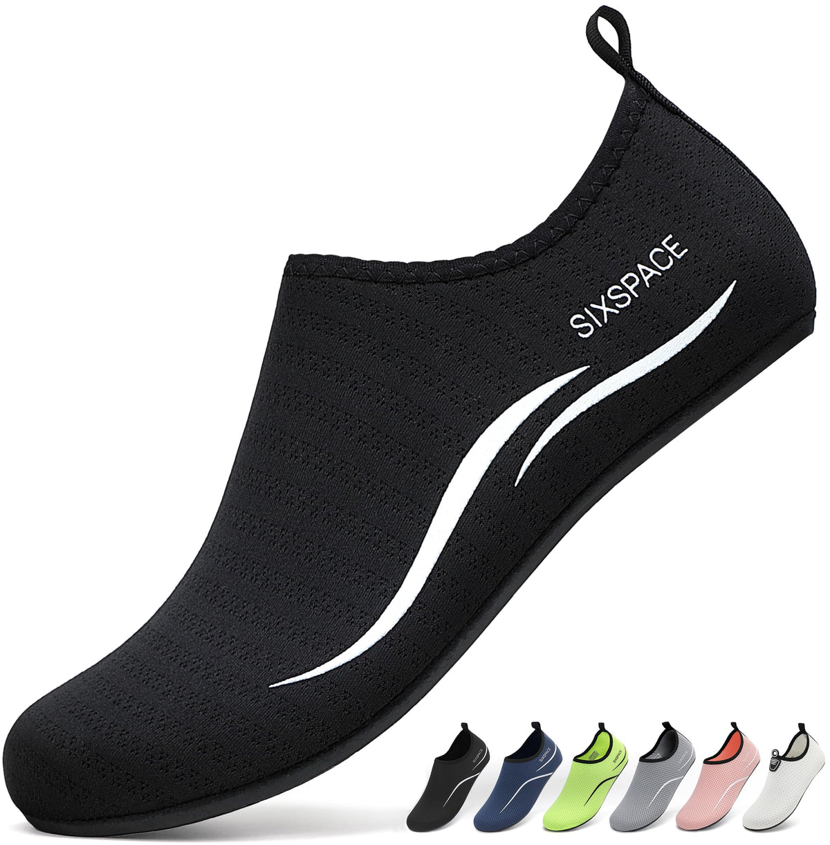 Sixspace Unisex Badeschuhe Wasserschuhe mit Rutschfester Sohle, Gr.34-47