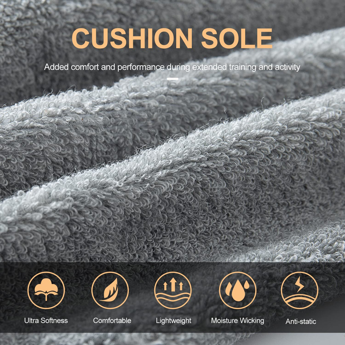 CS CELERSPORT 6 Paar kurze Sportsocken für Damen und Herren, Sneaker-Socken für Laufen und Sport mit Fersenlasche