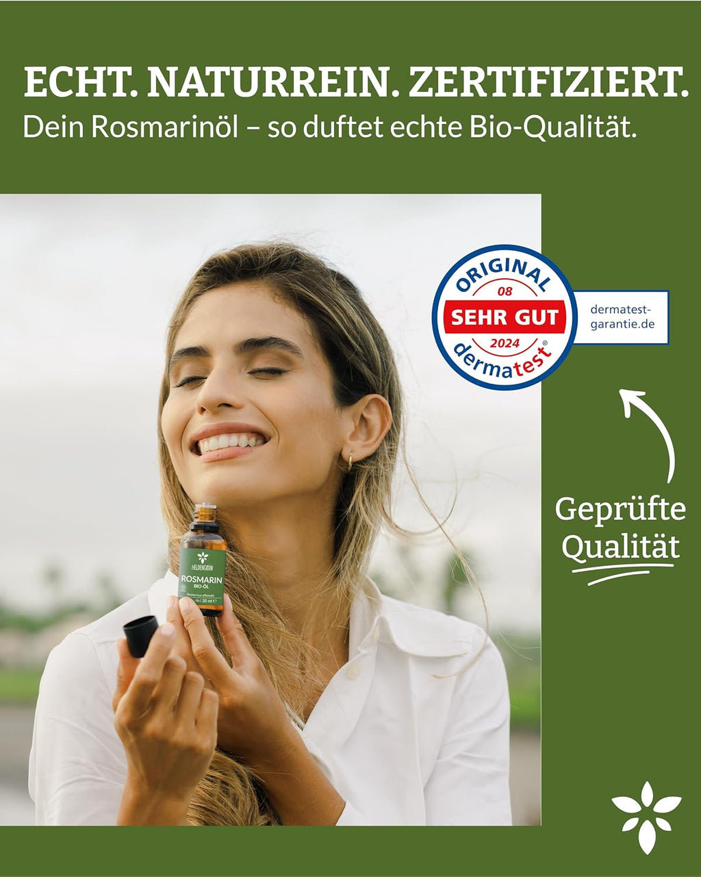 Heldengrün® BIO Lavendelöl [100% NATURREIN] Ätherisches Öl 30 ml