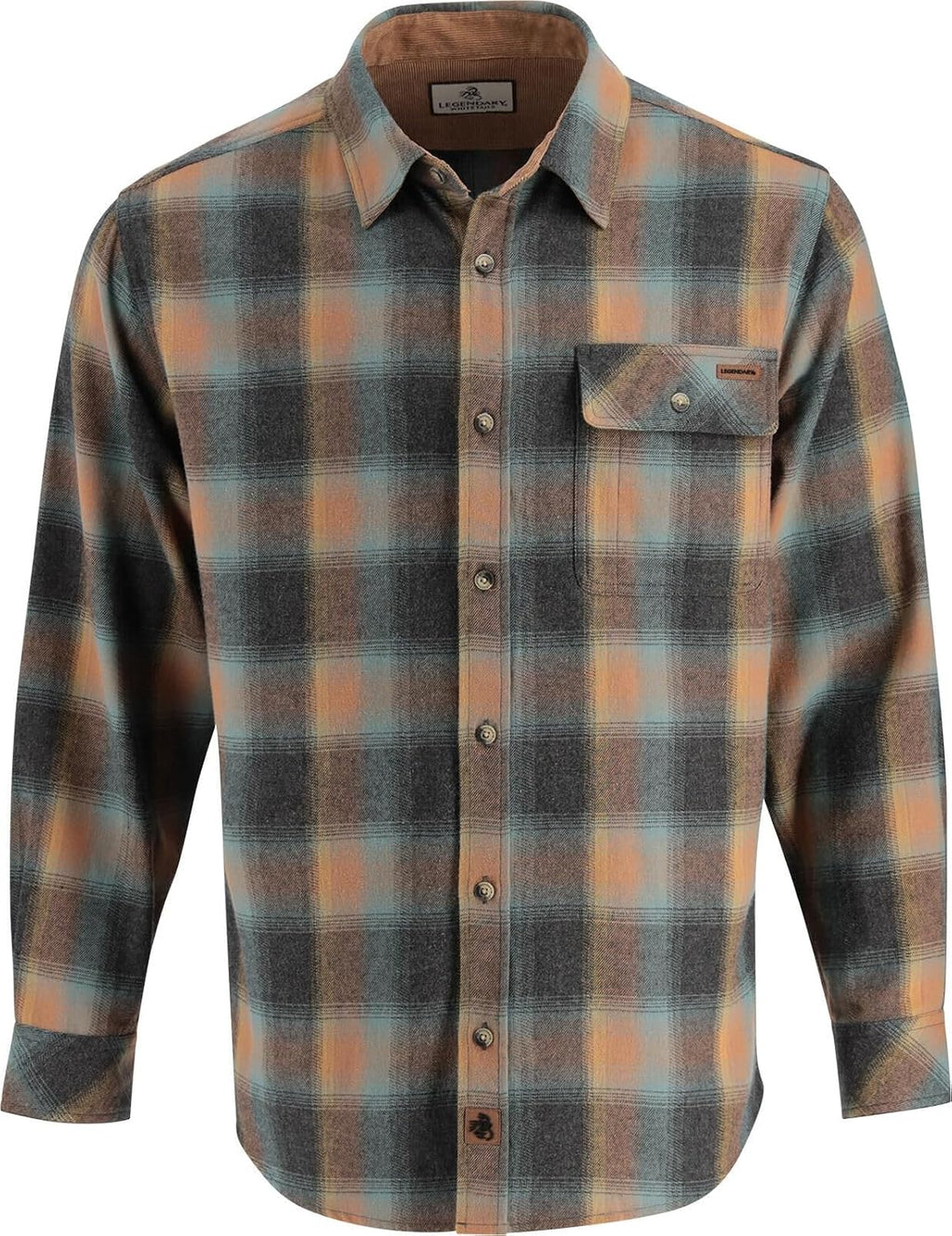 Legendary Whitetails Herren-Langarm-Flanellhemd mit Knopfleiste aus 100 % Baumwolle