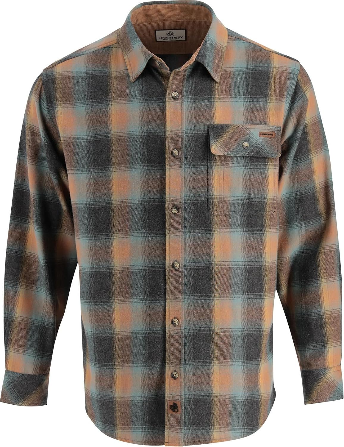 Legendary Whitetails Herren-Langarm-Flanellhemd mit Knopfleiste aus 100 % Baumwolle