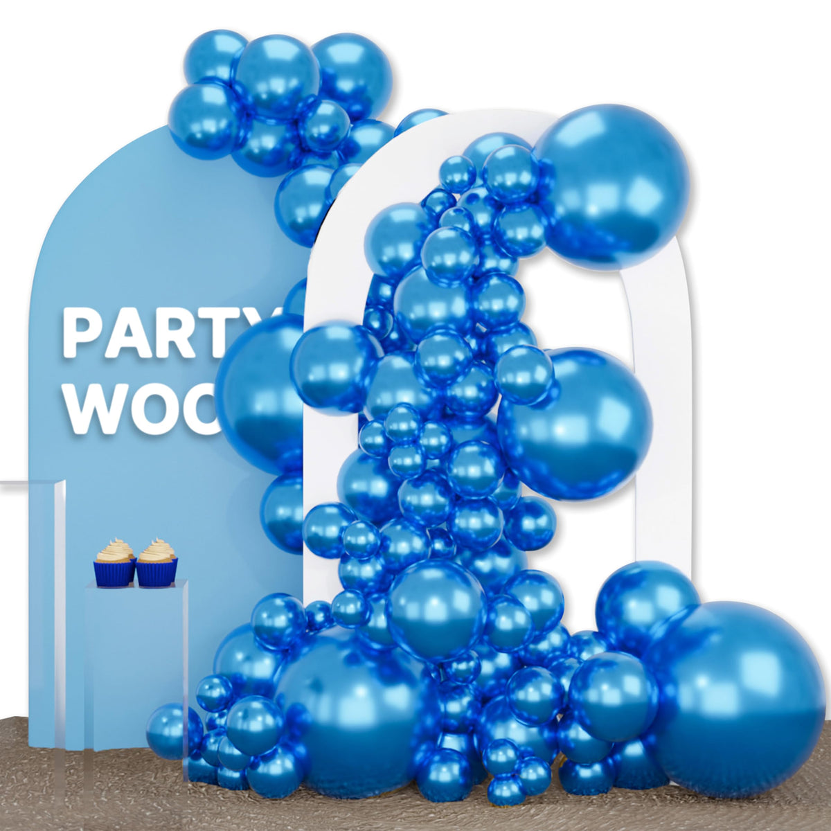 PartyWoo Black Balloons 140pcs Different Sizes of 18 12 10 5 Inch