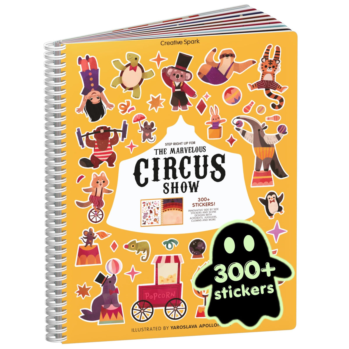 Cupkin Animal Habitats Sticker Book | 12 Coloring & Activity, 500+ Stickers