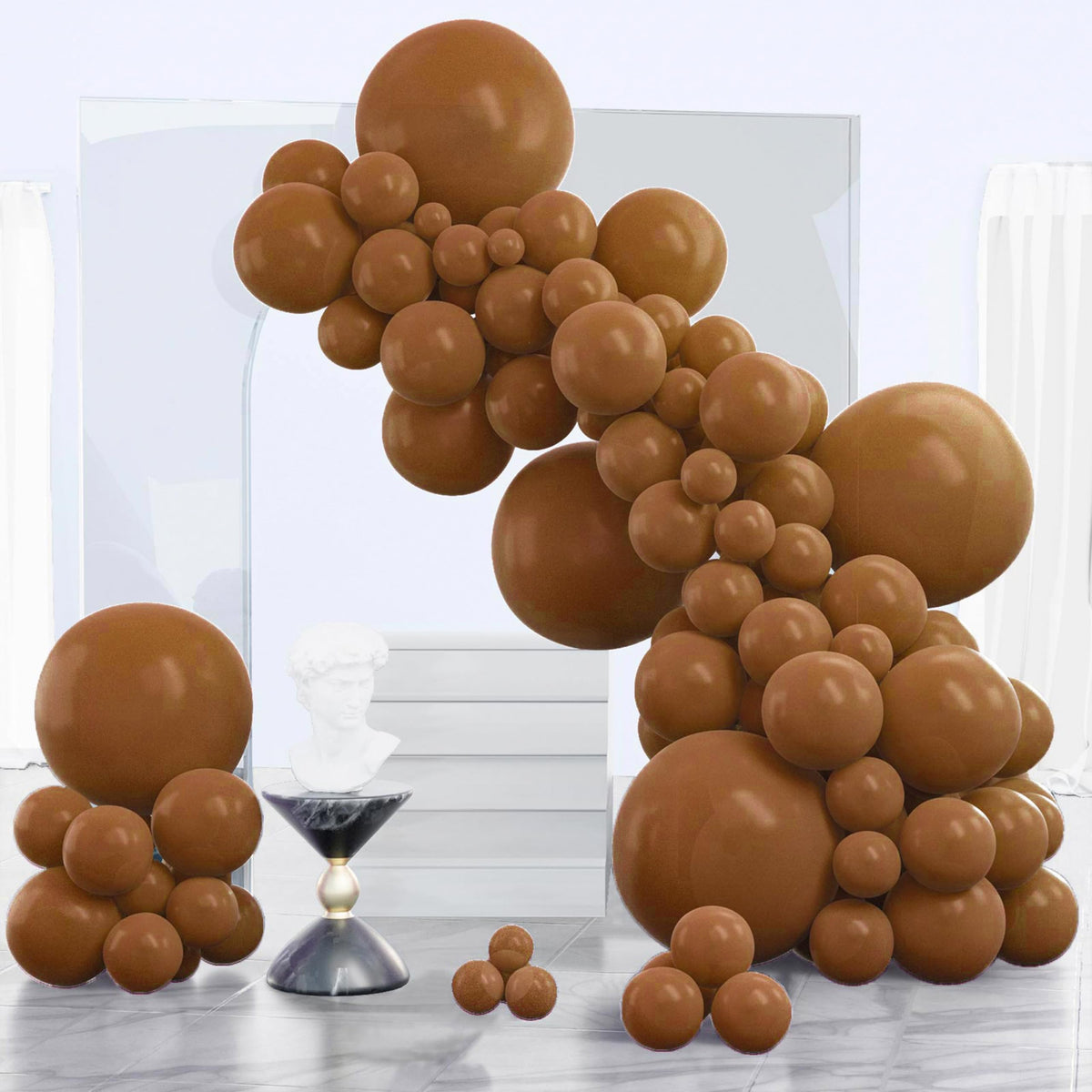 PartyWoo Black Balloons 140pcs Different Sizes of 18 12 10 5 Inch