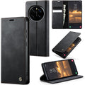 Handyhülle für Honor Magic 6 Pro hülle Premium PU klapphülle RFID Lederhülle Faltbare Schutzhülle Kartenfach Standfunktion Handytasche hülle Honor Magic 6 Pro 5G - Schwarz