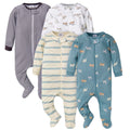 Gerber Baby Boys 4-Pack Sleep 'N Play Footie