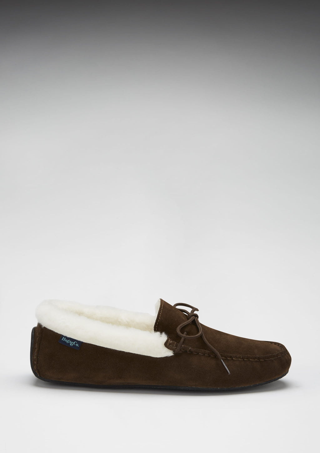 Slippers, Sheepskin, Brown Suede
