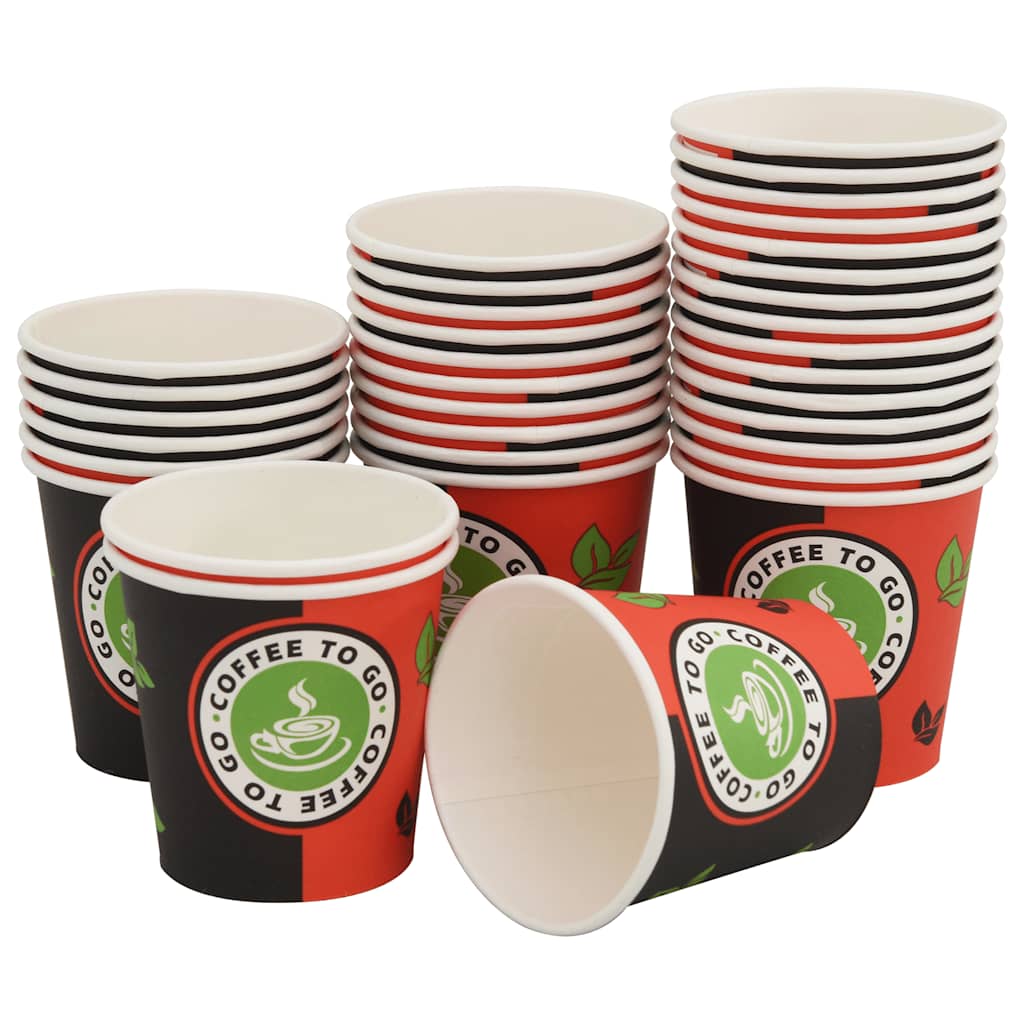 vidaXL Engångsmuggar 1000 st kaffe papper 120 ml (4 oz)