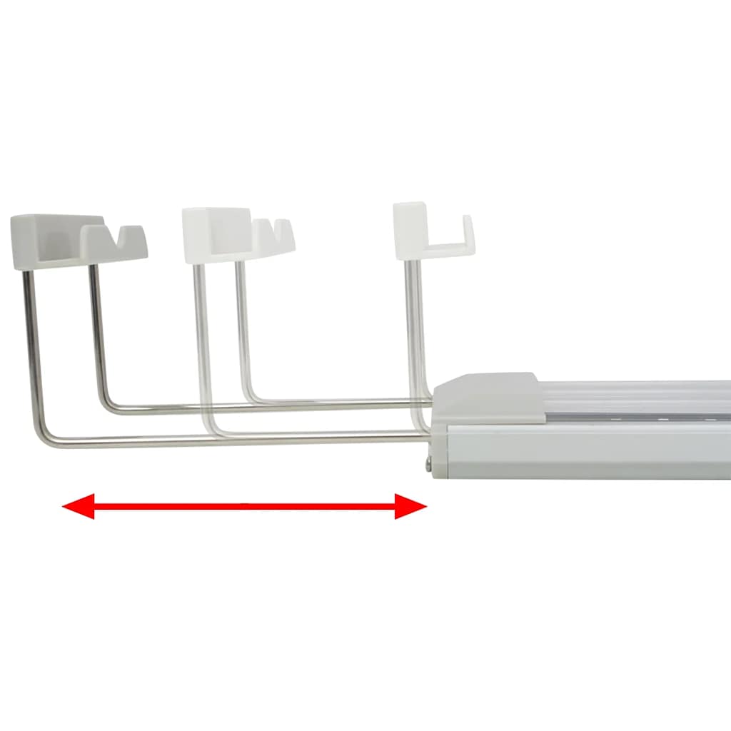 vidaXL Akvarielampa LED 50-60 cm aluminium IP67