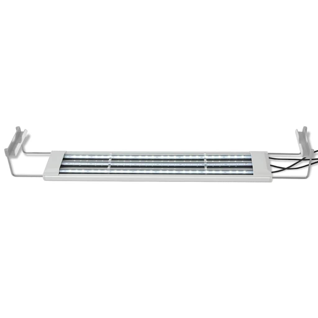 vidaXL Akvarielampa LED 50-60 cm aluminium IP67