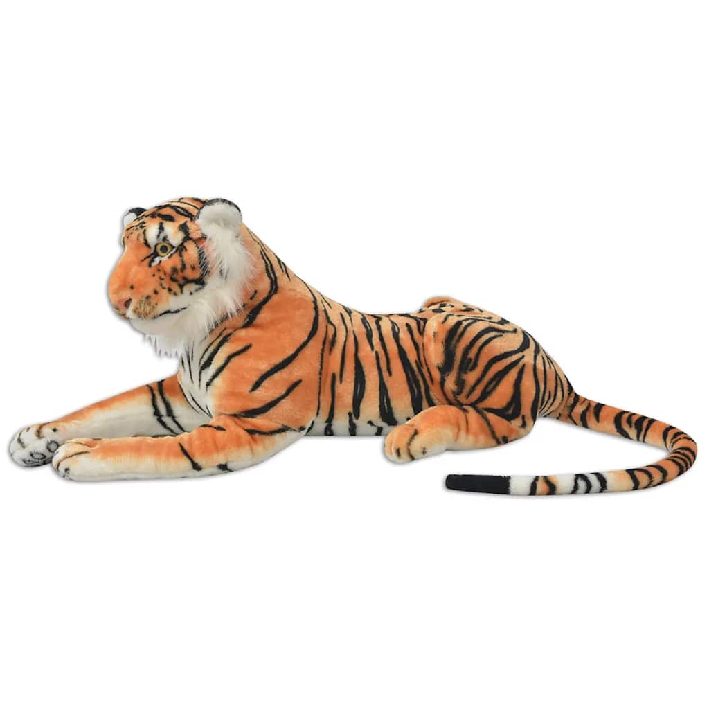 vidaXL Tigerleksak plysch brun XXL