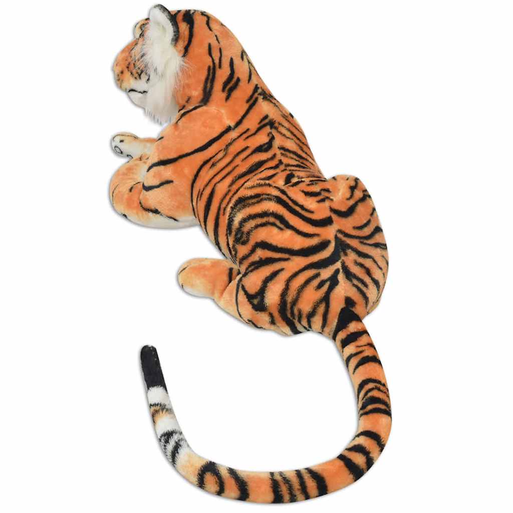 vidaXL Tigerleksak plysch brun XXL