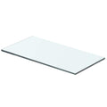vidaXL Hyllplan glas genomskinlig 40x15 cm
