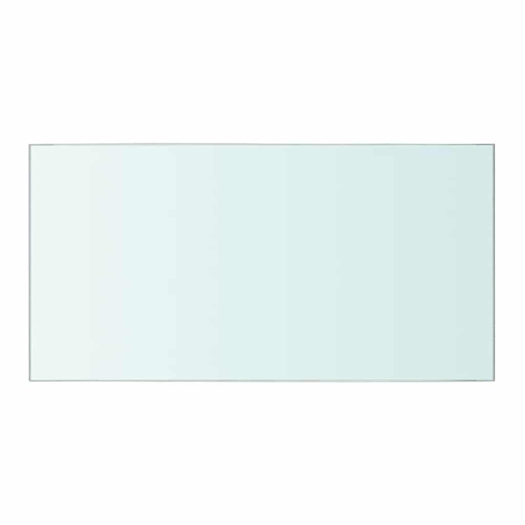 vidaXL Hyllplan glas genomskinlig 40x20 cm