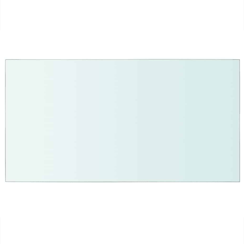 vidaXL Hyllplan glas genomskinligt 40x25 cm
