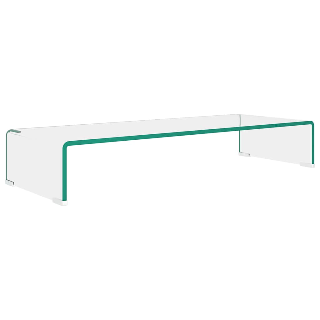 vidaXL TV-bord klarglas 80x30x13 cm