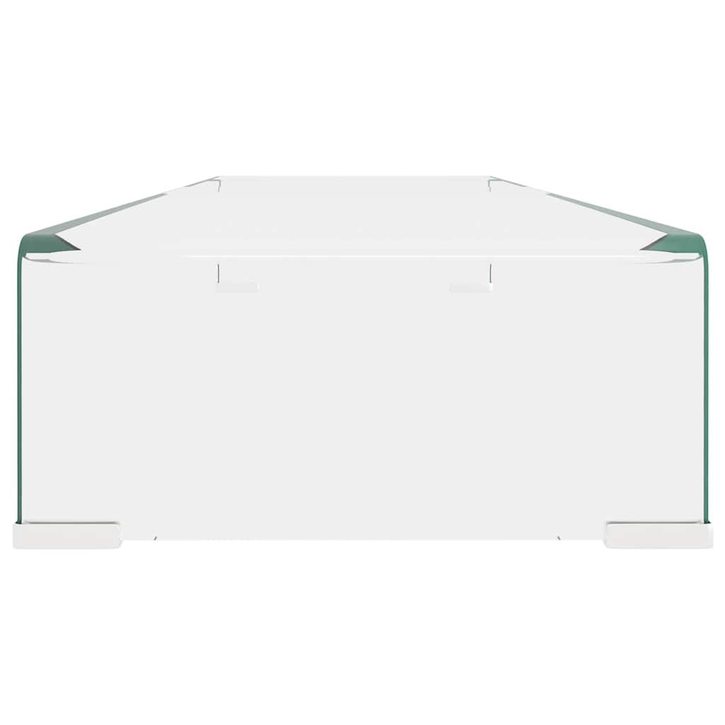 vidaXL TV-bord klarglas 100x30x13 cm