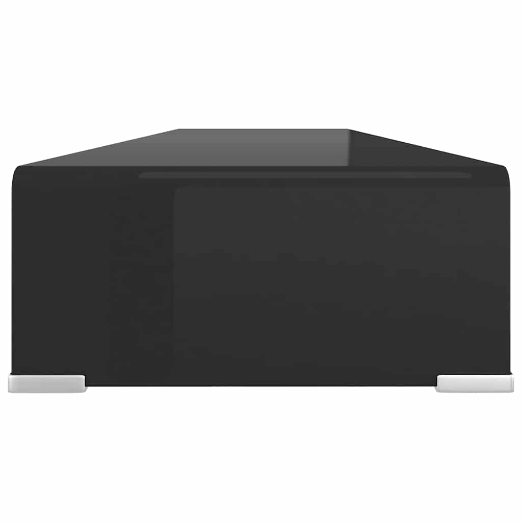 vidaXL TV-bord glas svart 120x30x13 cm