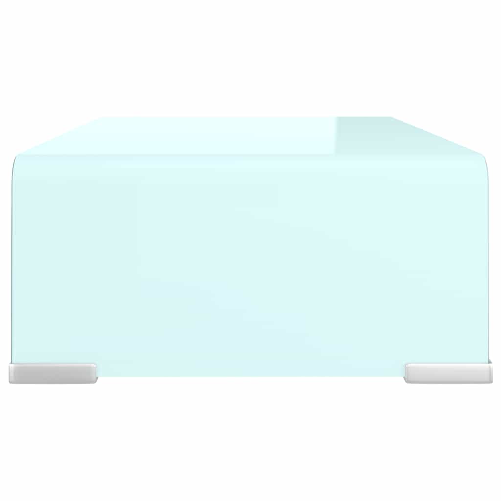vidaXL Tv/monitor-ställ glas grön 40x25x11 cm